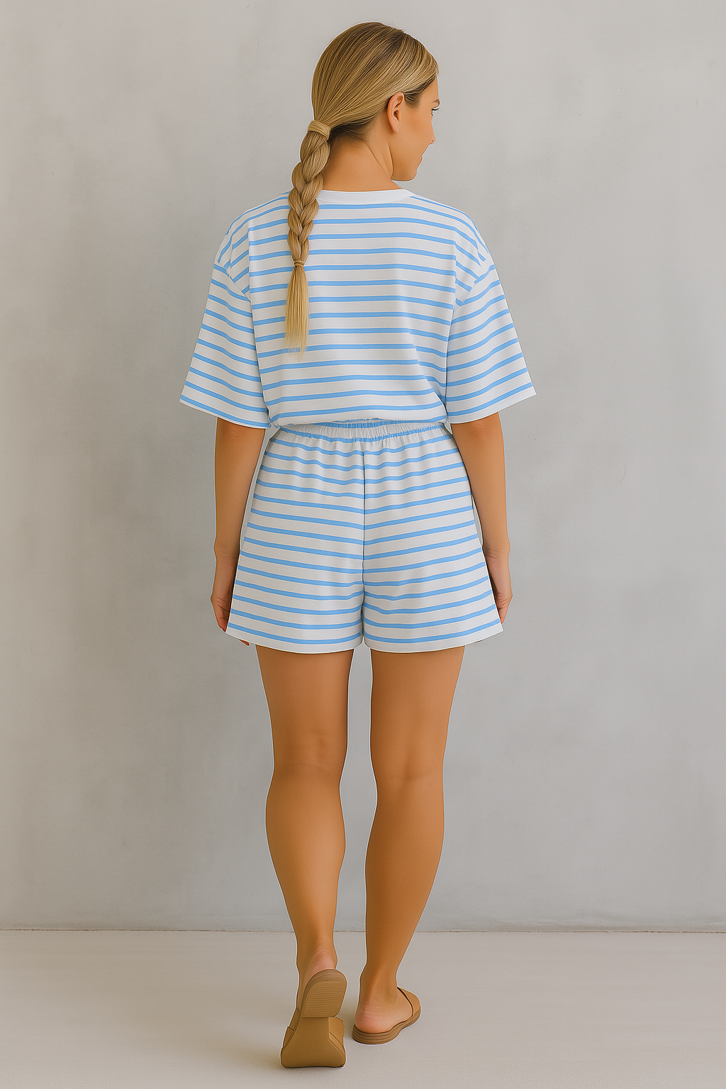 Striped Set with Top & Shorts