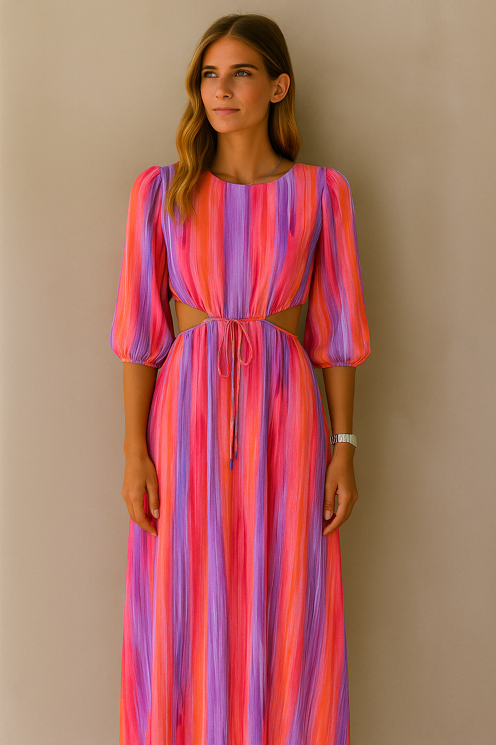 Strata Maxi Cut-Out Dress