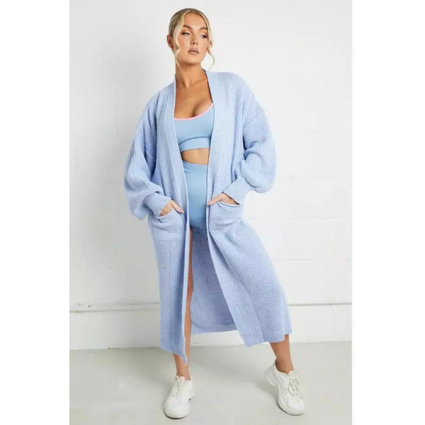 Oversized Gebreide Ballonmouw Trui