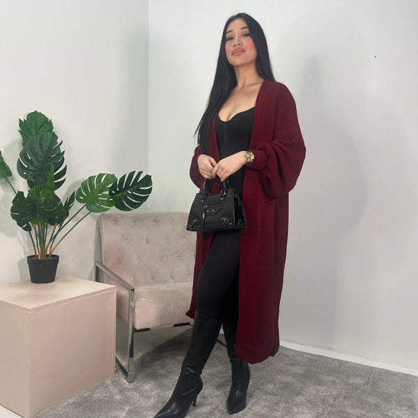 Oversized Gebreide Ballonmouw Trui