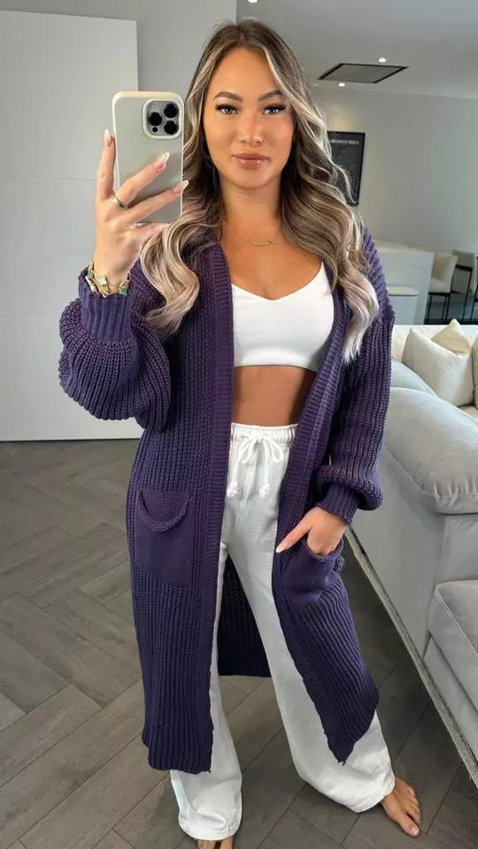 Oversized Gebreide Ballonmouw Trui