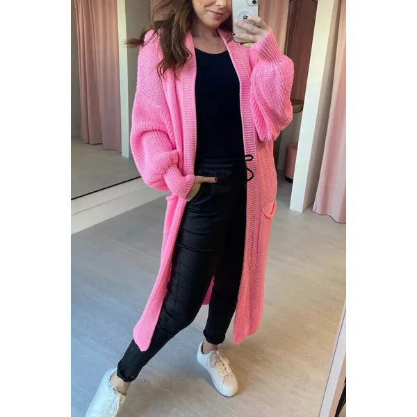 Oversized Gebreide Ballonmouw Trui